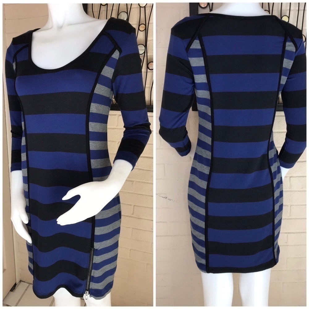 JESSICA Simpson Color Block Striped Dress